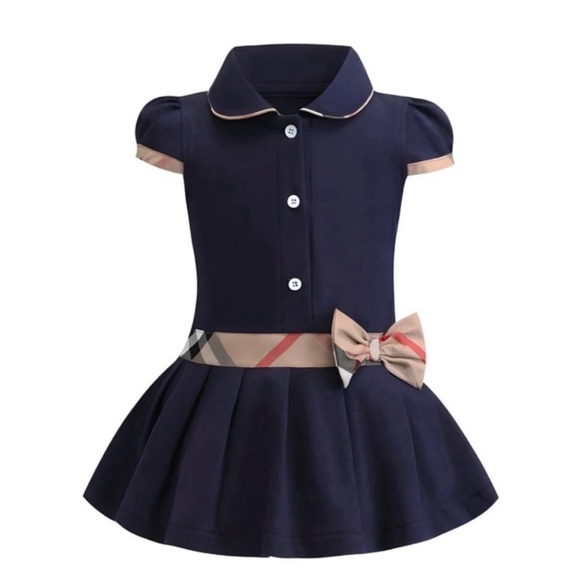 BNWT Plaid Nova Check Preppy Casual Dress For Girls - Picture 2 of 5